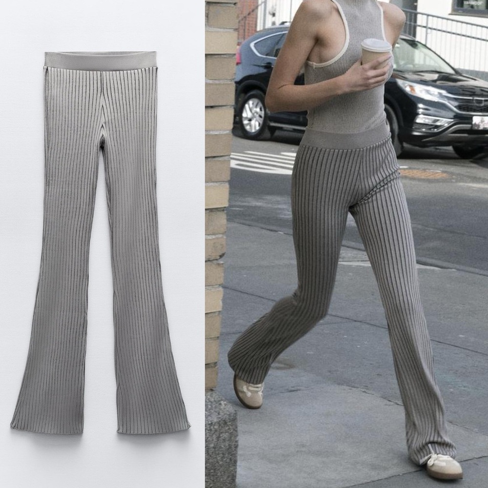 Zara rib knit pants